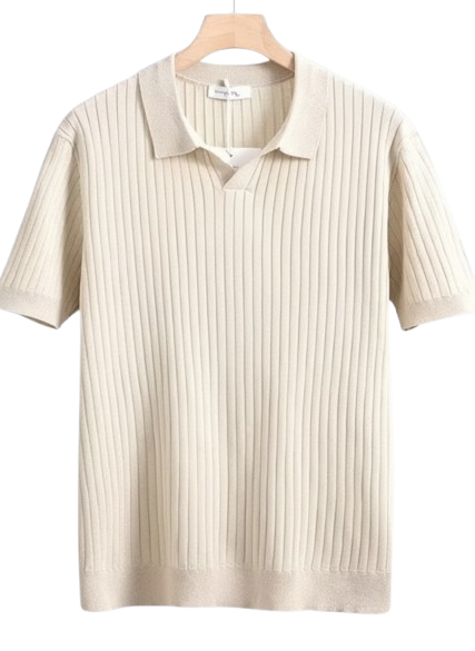 Lonrier & Co Riviera Striped Knit Polo