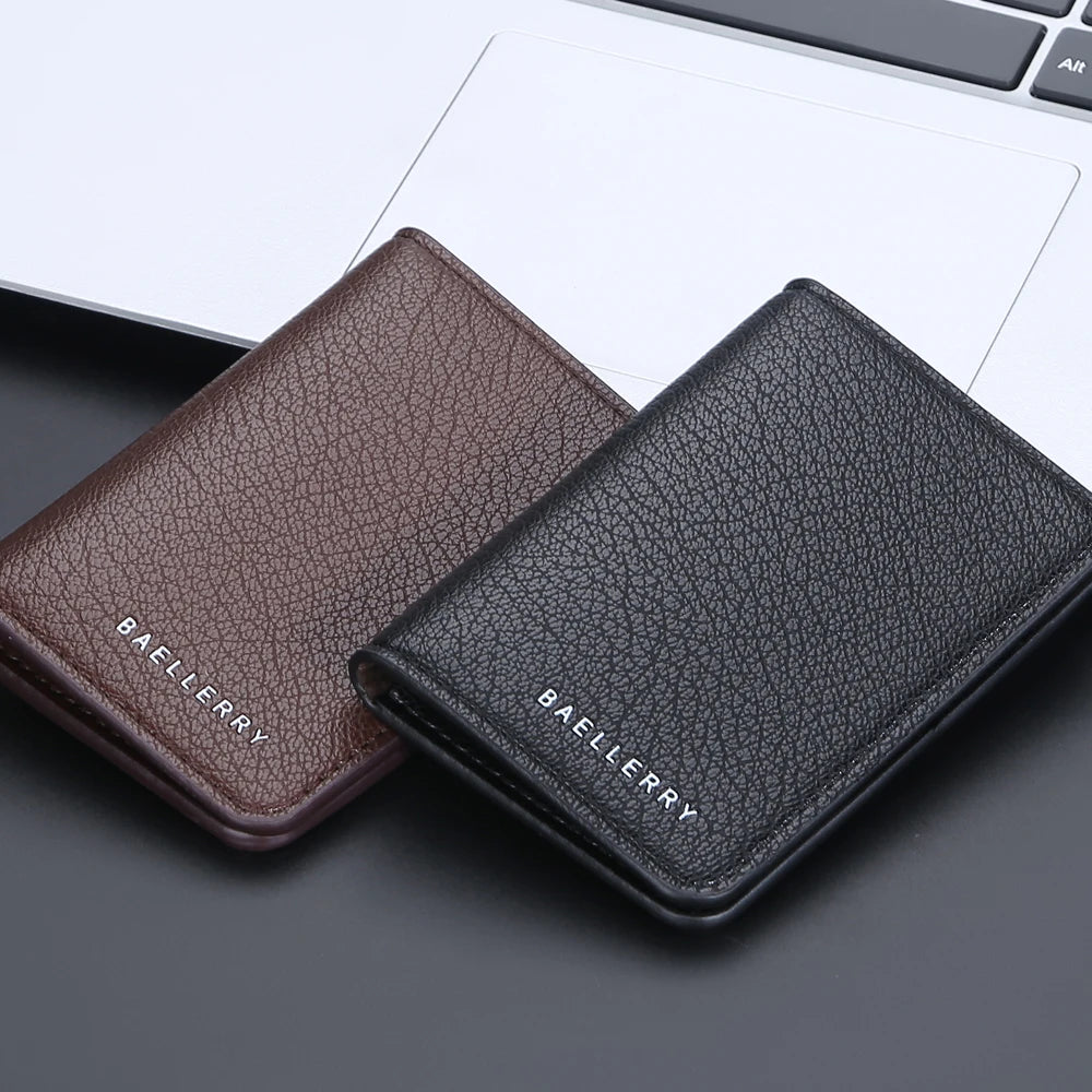 Lonrier & Co Minimalist Slim Wallet – PU Leather Edition