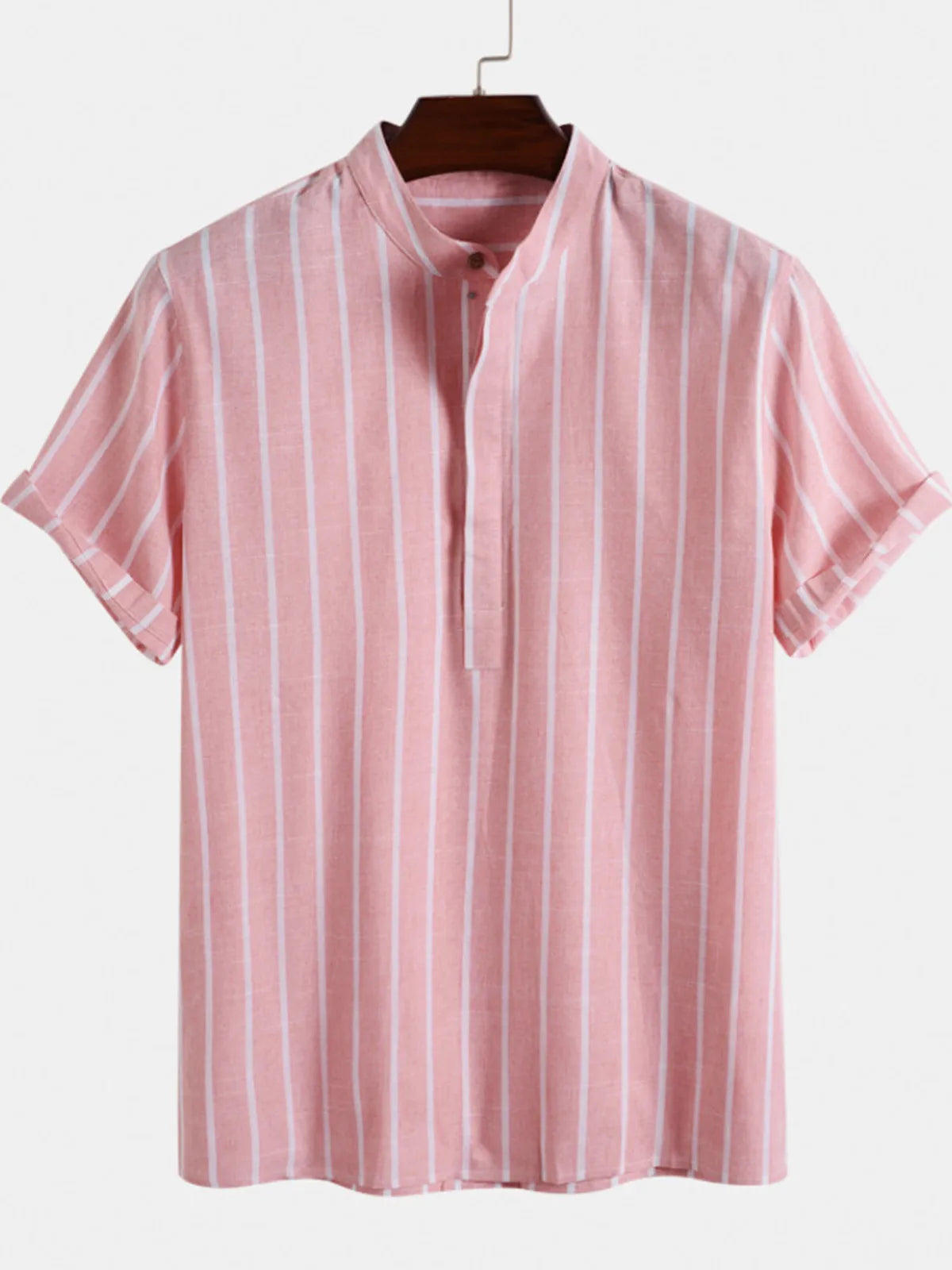 Lonrier & Co Men's Striped Summer Shirt