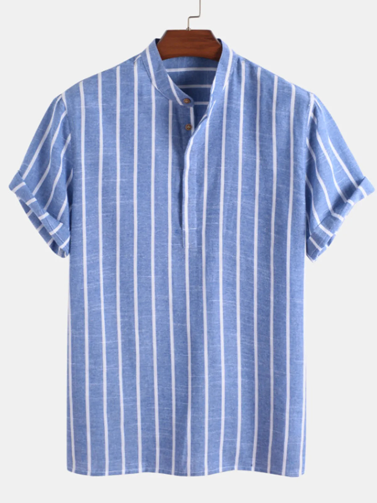 Lonrier & Co Men's Striped Summer Shirt